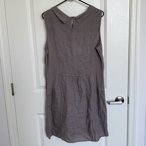 Lina Tomei 100% Linen Dress Made in Italy Size L - Picture 7 of 9
